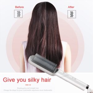 Hair Straightener Iron Brush Straight Hair Straightener