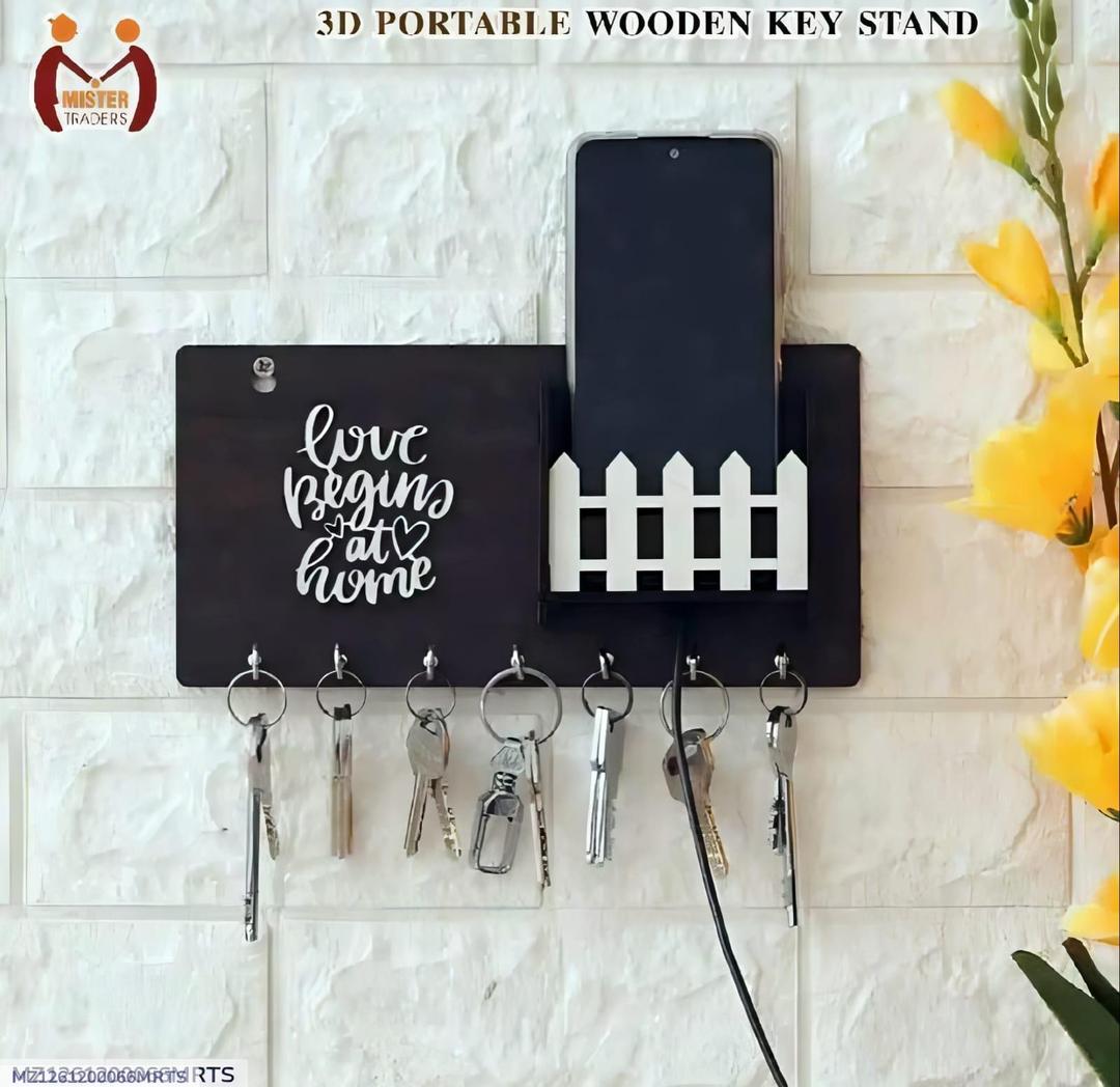 Wooden Keys and Mobile Holder