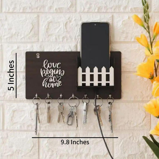 Wooden Keys and Mobile Holder