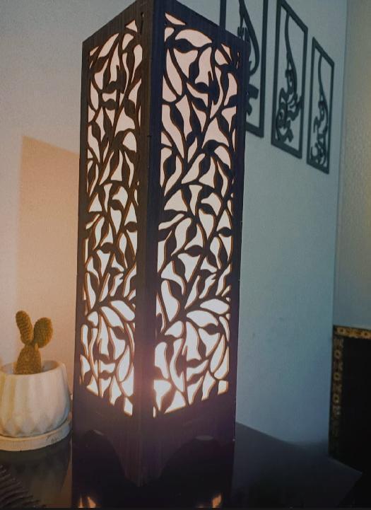 Wooden Side Lamp